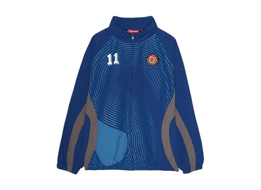 Veste de survêtement Supreme S logo bleu marine