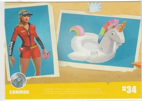 2019 Panini Epic Games Fortnite Series 1 USA Print Common Base Card #34 - Picture 2 of 2