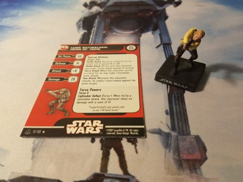 Star Wars Miniatures Alliance & Empire 12 Luke Skywalker, Hero of Yavin