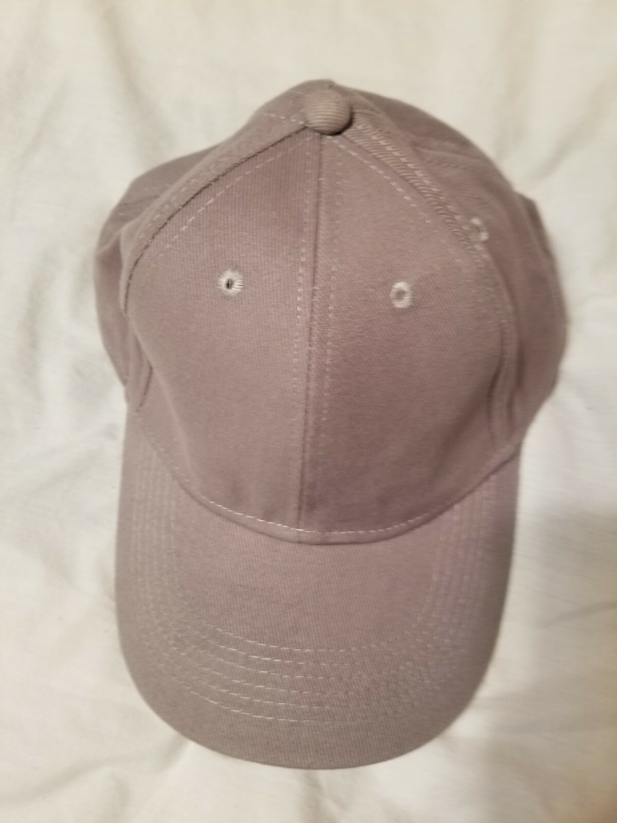Gray Hat hook loop adjustable back new canvas - image 1