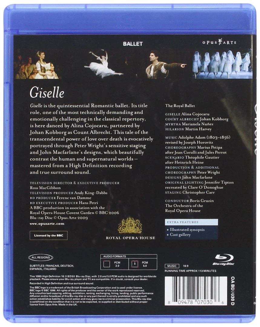 Adam: Giselle (Blu-ray) Alina Cojocaru 809478070306 | eBay