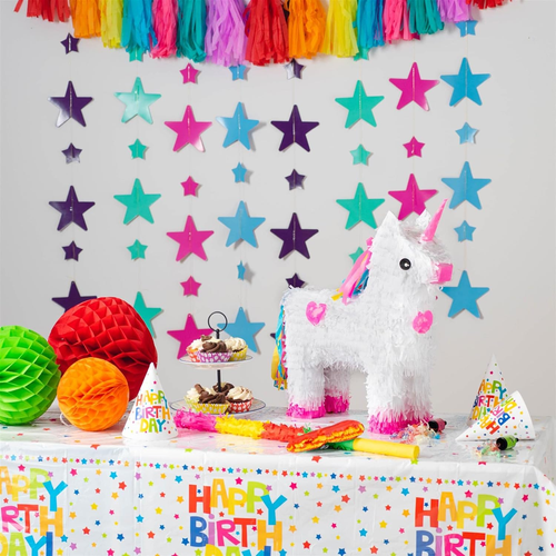 Unicorn Pinata, Rainbow Buster Stick and Blindfold Set (W43 X D13 X H55Cm) Fill - Picture 4 of 12