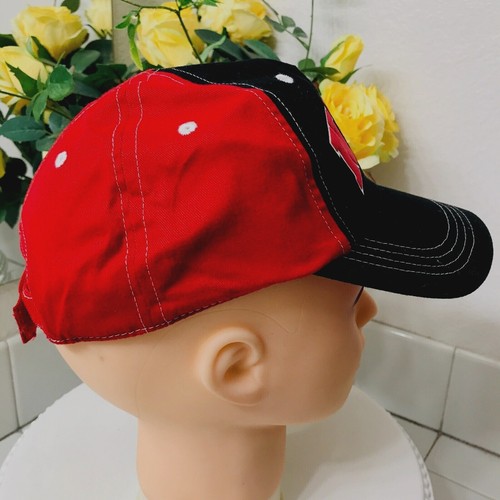NIKE Kids Childs Unisex Black & Red Athletic Sports Baseball Hat Cap Size 4-7 - Picture 4 of 7