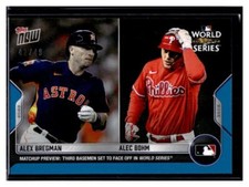 2022 Topps Now #WSM-5  Alex Bregman / Alec Bohm Blue Parallel Card #d 42/49