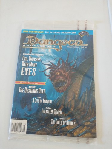 Dungeon Magazine Vol XIV No. 3 #81 July/August 2000 - NEW IN SHRINK MAILER - Picture 1 of 2