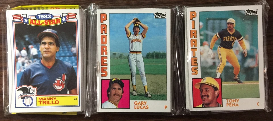 Topps Rack Pack 1984 Fred Lynn, Lloyd Moseby, Frank Viola, Dave Schmidt Showing Foto 4 de 4