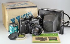 NEAR EXC EXPORT USSR "ZENIT-11" SLR camera  HELIOS 44M-4 lens, FULL SET 2 