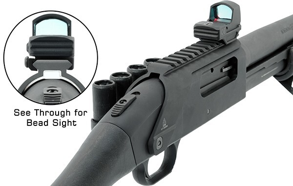 UTG Mossberg 500/590/Maverick Aluminum Optic Mount Shotgun 4 Shot