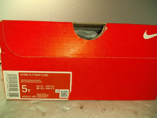 Nike Boys Kyrie Flytrap II Aq3412-400 Blue Basketball Shoes Lace up Size 7y for sale online | eBay