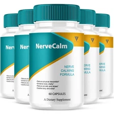 (5 Pack) Nerve Calm Advanced Formula, NerveCalm Max Strength (300 Capsules)