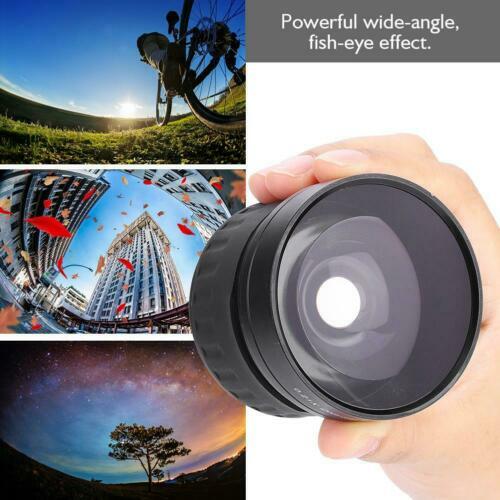 OBJECTIF GRAND ANGLE 52mm 0.35x Fisheye avec macro pour appareils photo Canon / EUR 31,82 - FR