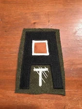 WWI US Army patch First 1st Army Signal Corps Telephone Exchange Patch AEF