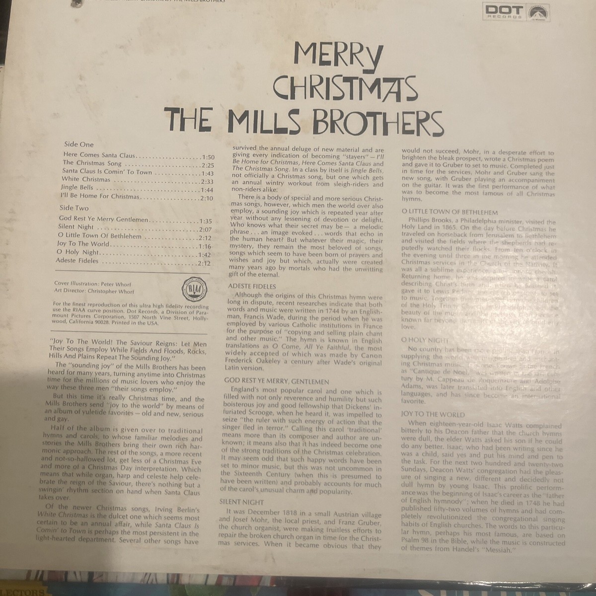 レコード　Merry Christmas to You! OLP 44 レコードMerry Christmas to You! OLP 44