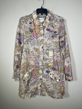 Rodarte For Target Floral Trench Raincoat Windbreaker Lightweight  Womens Sz M