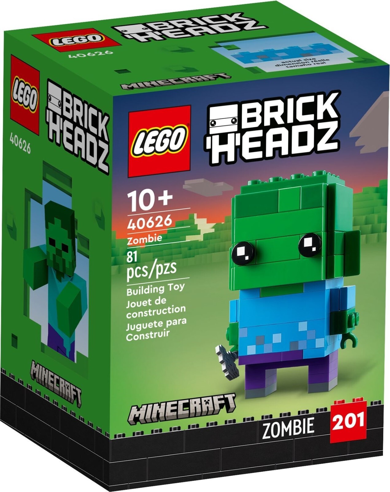 Lego BrickHeadz Zombie 40626 BNIB (Retired)