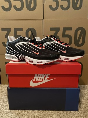 air max plus 3 black red white