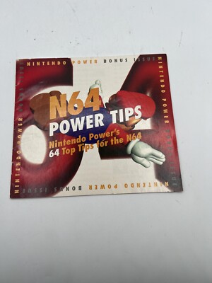 Nintendo Power's N64 Power Tips Strategy Guide books cheats 64 bonus issue