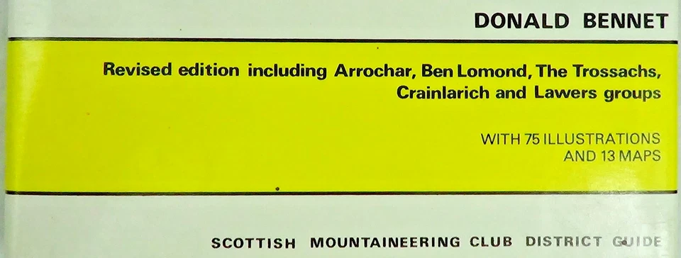 The Southern Highlands by Bennet, Scottish Mountaineering Trust 1986 Hardback - Image 3 of 4