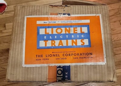 Lionel Trains Original 273W Set Box Postwar - Complete -One Owner Estate Find 