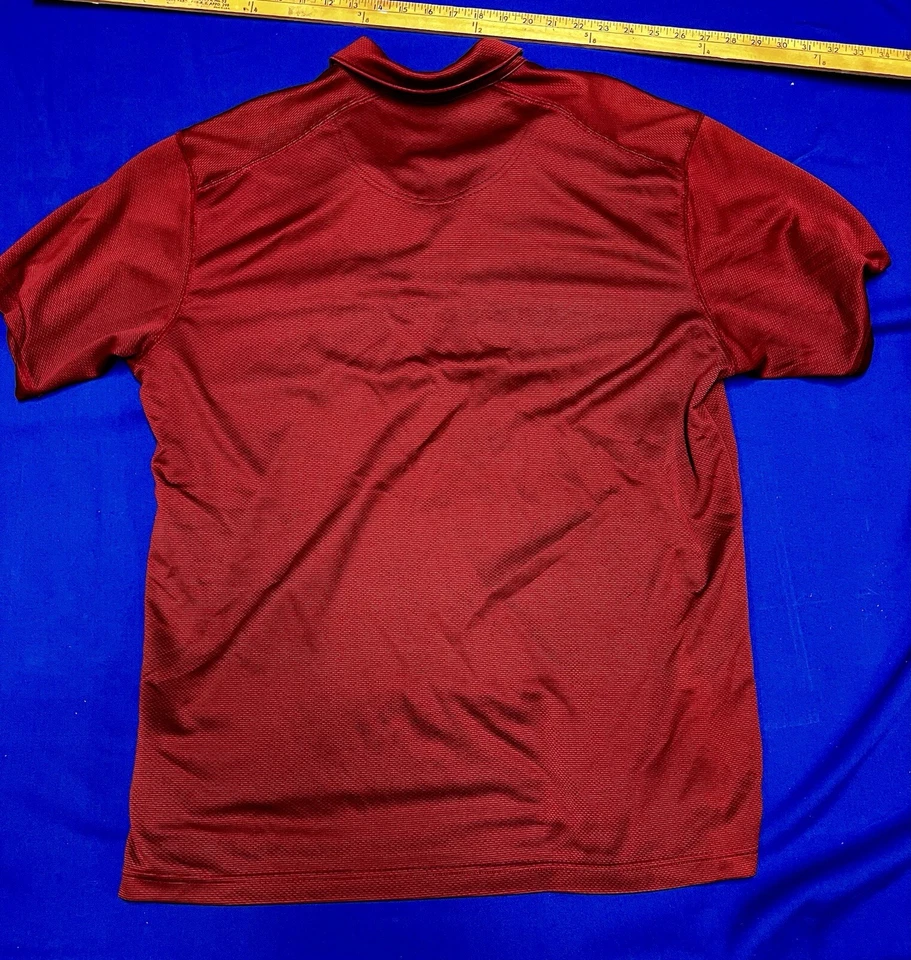 Polo Bolle Golf Para Hombre Manga Corta Borgoña Texturizado Talla XL Foto 4 de 4