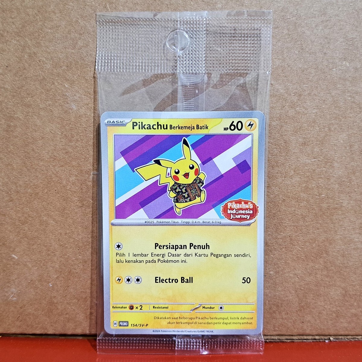Pokemon Card Indonesia Pikachu Berkemeja Batik Mistik Xatu 154/SV