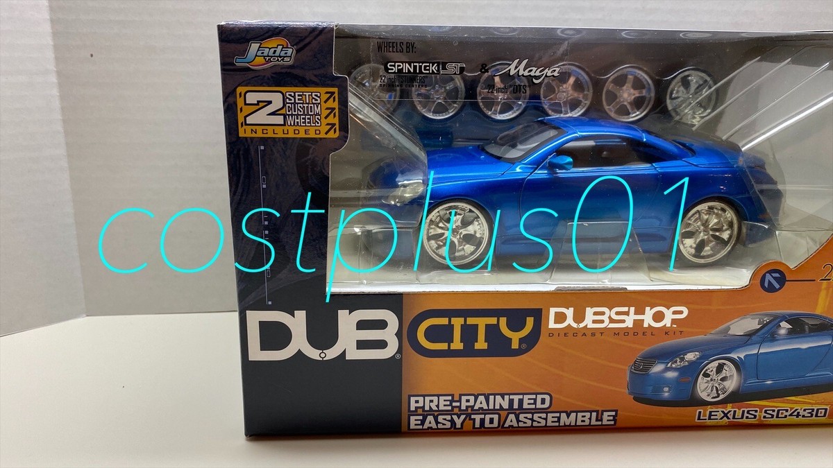 ミニカー LEXUS SC430 JADA DUB CITY LEXUS SC430 BLACK 1:24 DIECAST MODEL CAR #83
