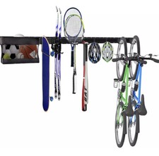 Wallmaster Garage Sports Equipment Organizer, Wall Mounted Ball Storage Rack