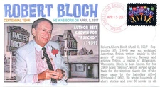 COVERSCAPE computer designed author Robert Bloch centennial event cover