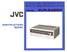 JVC 4VR-5426X Receiver Owners Instruction Manual Reprint