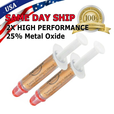 #ad 2X High Performance Silver Thermal Grease CPU Heatsink Compound Paste Syringe $3.49