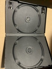 2000 NEW HIGH QUALITY 14MM DOUBLE DVD CASES W LEFT BOOKLET CLIPS ,BLACK,YL01