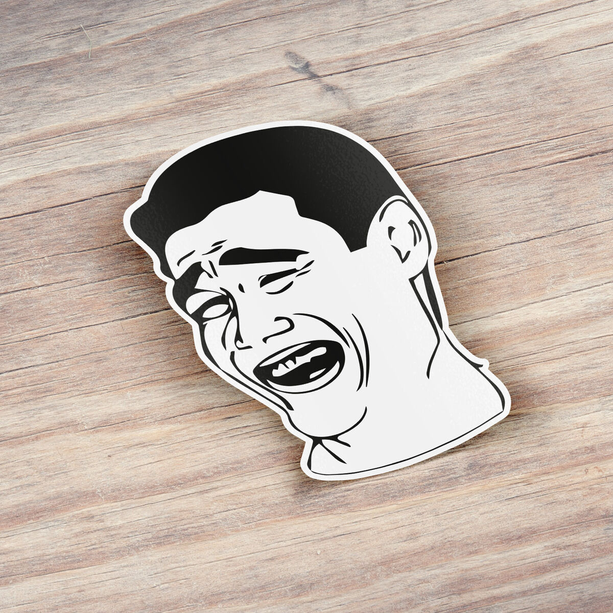 Memes Troll Face Self Adhesive Vinyl Sticker