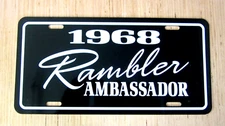 1968 Rambler Ambassador license plate car tag 68 AMC  other years available