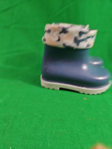Mini Melissa Girls Size 6 Blue Camo Rain Boots Shoes - Picture 5 of 10