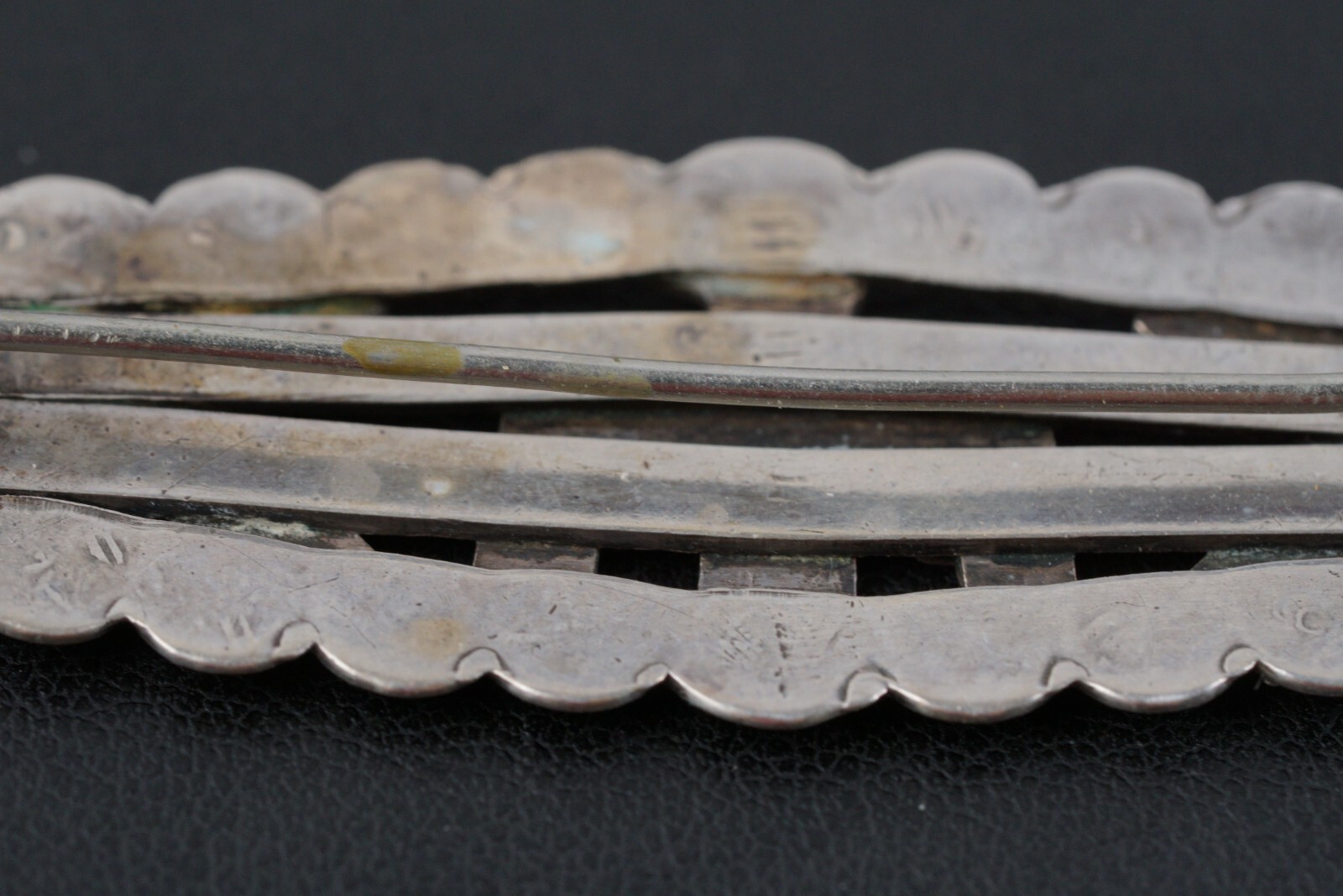 Native American Thunderbird Arrows Silver Metal B… - image 7