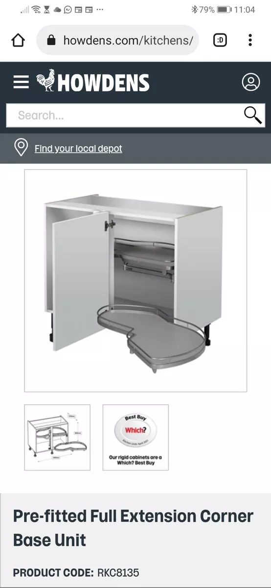 Howdens kitchen 2024 base units
