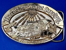60 years TISCO Tractor Implement Supply company Vintage Belt Buckle by Speccast