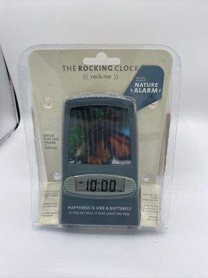 NOS The Rocking Clock Thought Works digital clock 