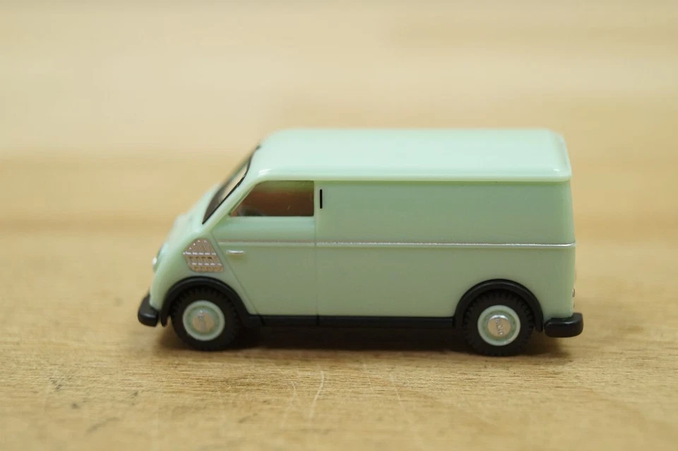 Ho 1:87 WIKING 0334 01 DKW Schnelllaster Furgone Verde Bianco (Verde Pastello) - Immagine 3 di 4