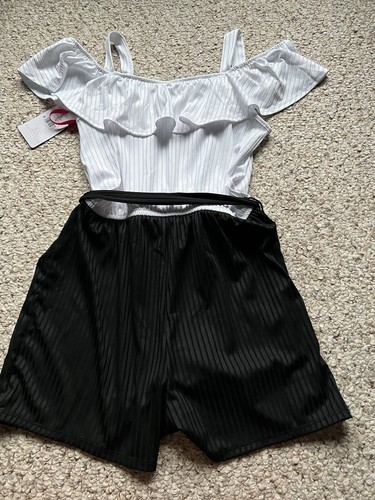 New Justice girls Size L 12/14 Romper W/elastic waist & Sleeveless - Picture 7 of 7