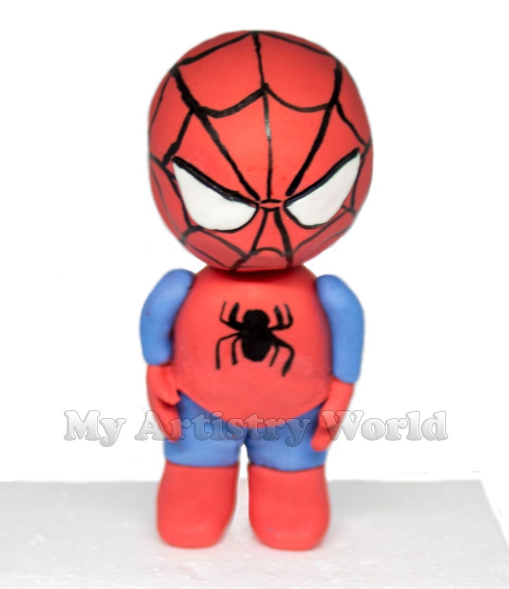Baby Spider-Man cake Edible 3D fondant/gum paste Baby