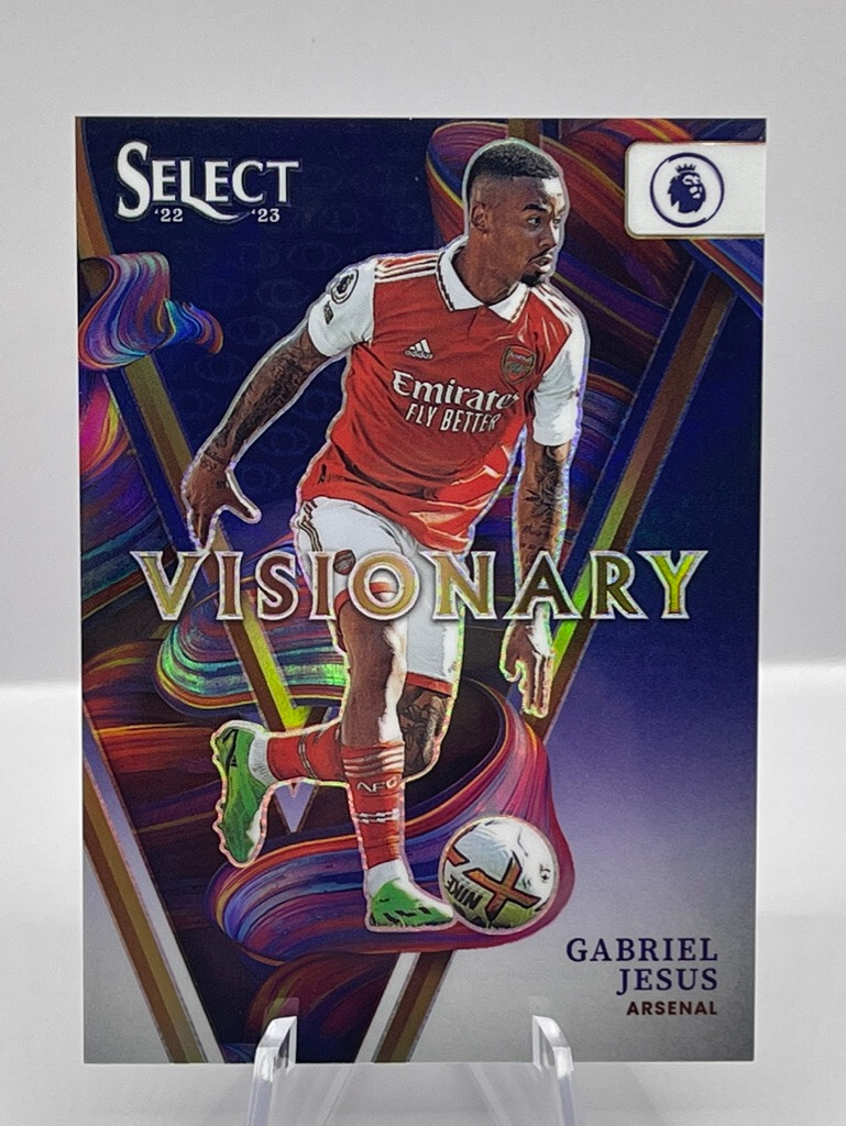 2022-23 Panini Select EPL GABRIEL JESUS VISIONARY PRIZM CASE HIT Arsenal SSP 🔥