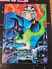 1992 MARVEL MASTERPIECES Signed Joe Jusko #9 Apocalypse Autograph (AUTO) NM
