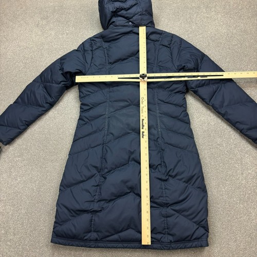 Patagonia Jacket Womens Small Blue Duck Down With It Parka Puffer Hood Coat Lady - Picture 11 of 14