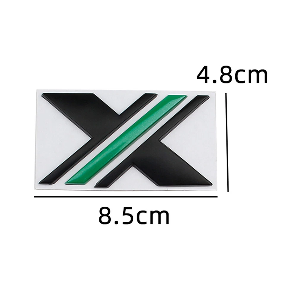 Tapa del maletero trasero del coche 3D metal X emblema insignia placa de identificación pegatina para MG5 MG6 MGA MGB Foto 2 de 2