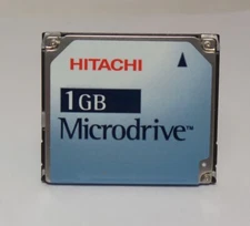 IBM Hitachi 1 GB MicroDrive CompactFlash with PC Card Adapter (07N5574)