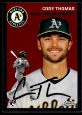 2023 Topps Chrome Platinum Anniversary #104 Cody Thomas Rookie A30 Oakland