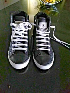 leather baseball boots