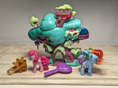 Library Playset MY Little PONY LOT Set Golden Oak Library Tree