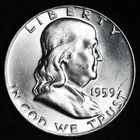 GEM BU UNCIRCULATED UNC MS 1959 SILVER  FRANKLIN HALF DOLLAR BRILLIANT LUSTER